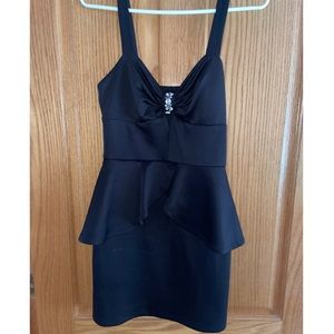 Emerald Sundae Black Mini Dress